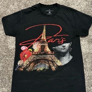 PacSun Black Paris Graphic Tee